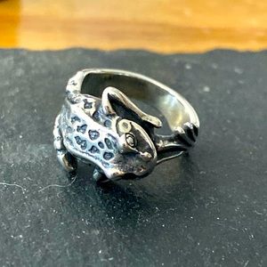 Retired James Avery wrap around frog ring! Size 9 new never worn!